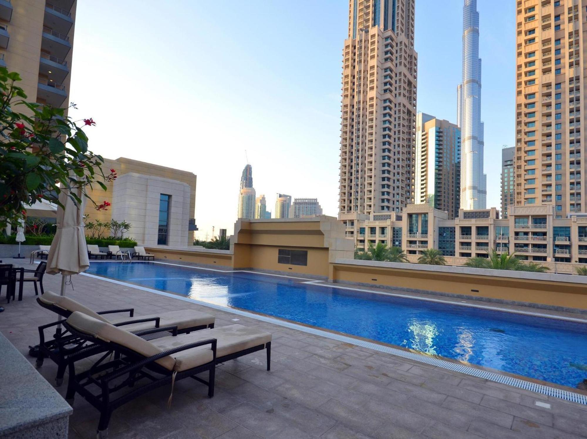 Ferienwohnung Lux 1Br 2 Min To Burj Khalifa Dubai Exterior foto